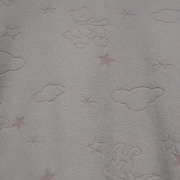 CELESTE | large | Adorable Fleece Light Pink Teddy Bear and Cloud Pajama Shirt - Picture 16 of 16